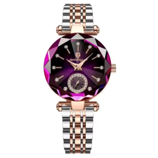 POEDAGAR 719 Luxury Fashion Diamond Cart Quartz Watch for Women
