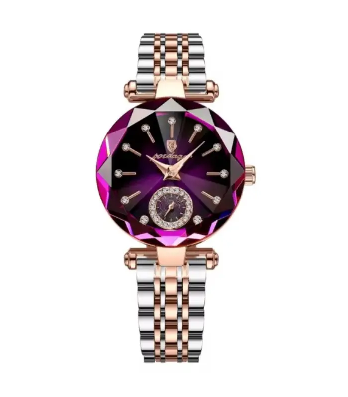 POEDAGAR 719 Luxury Fashion Diamond Cart Quartz Watch for Women