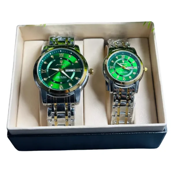 Poedagar 936 Couple Watch - Green