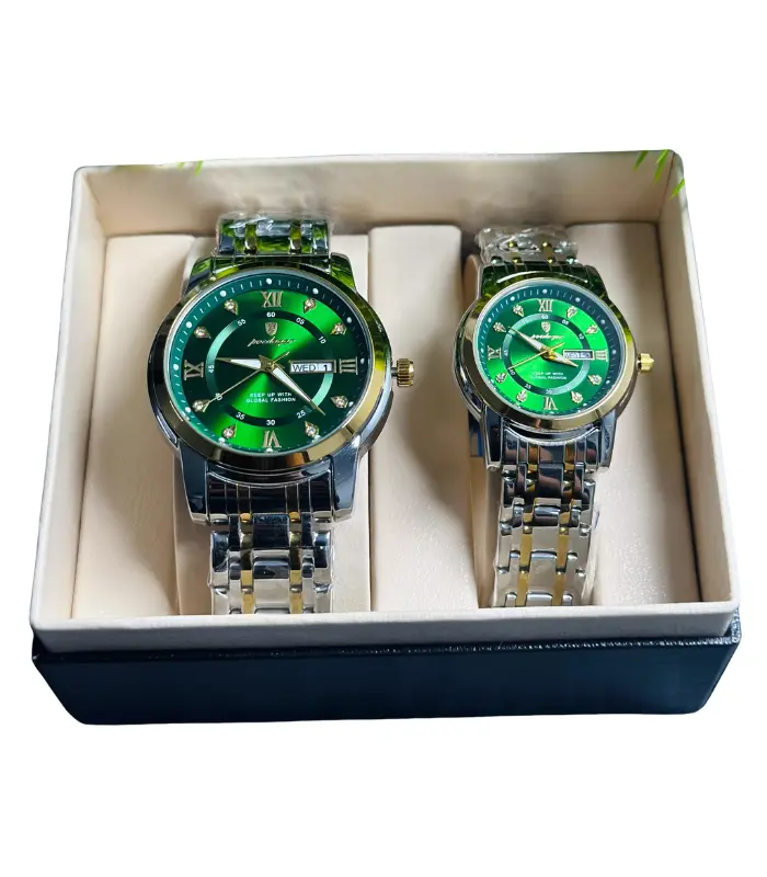 Poedagar 936 Couple Watch - Green