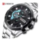 curren 8402 silver black